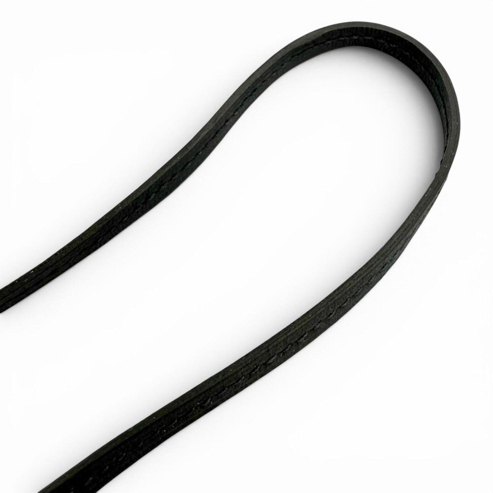 HERMES Hermes Clochette Buckle Long Necklace, Leather, Fauve Black, Silver Hardware, K Stamp, Current Model, Made in France, Men's, Comes with Box and Dust Bag — Like New