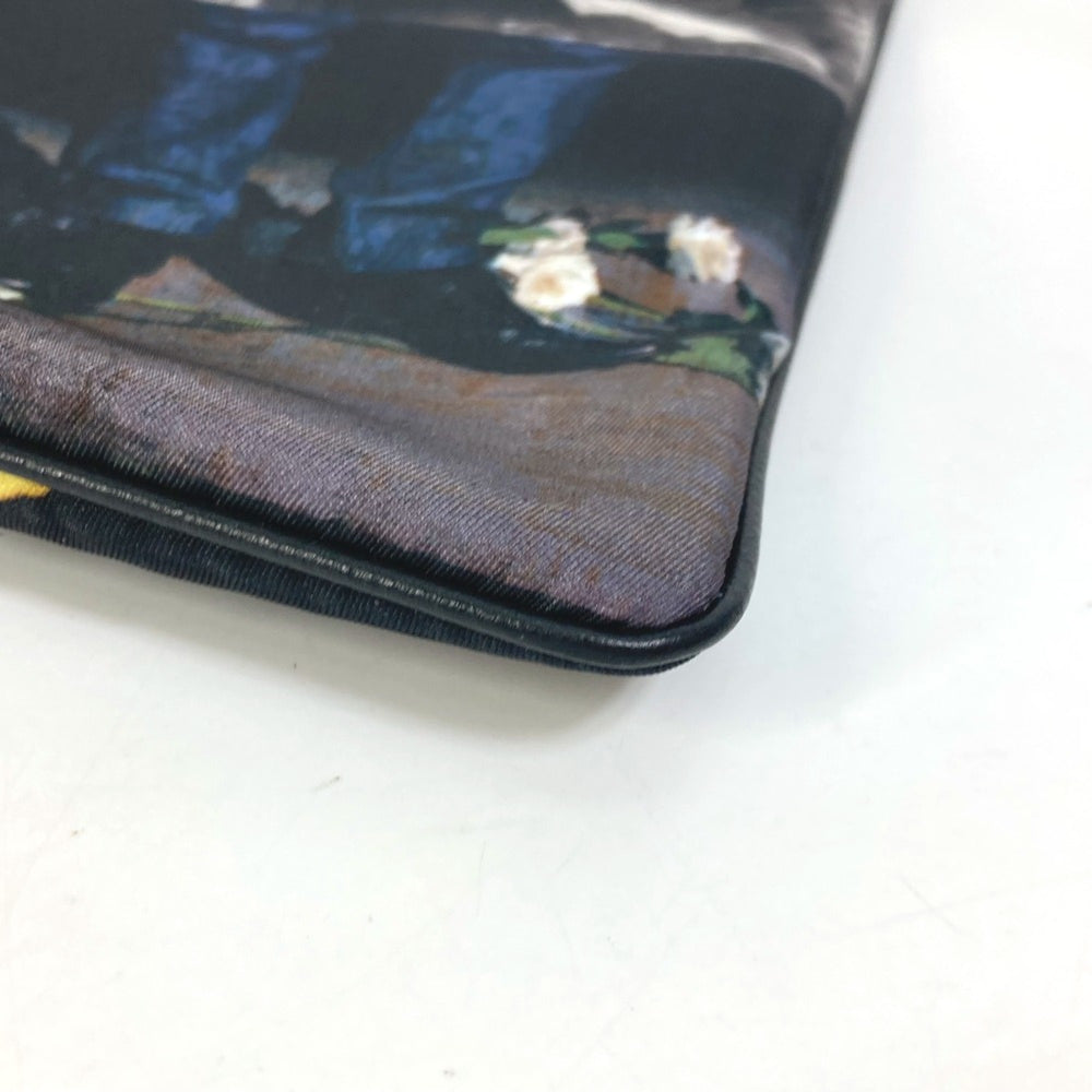 CHRISTIAN DIOR 2FBCA161XXQ Francois Barr Pouch Clutch bag Black Multicolore — Like New