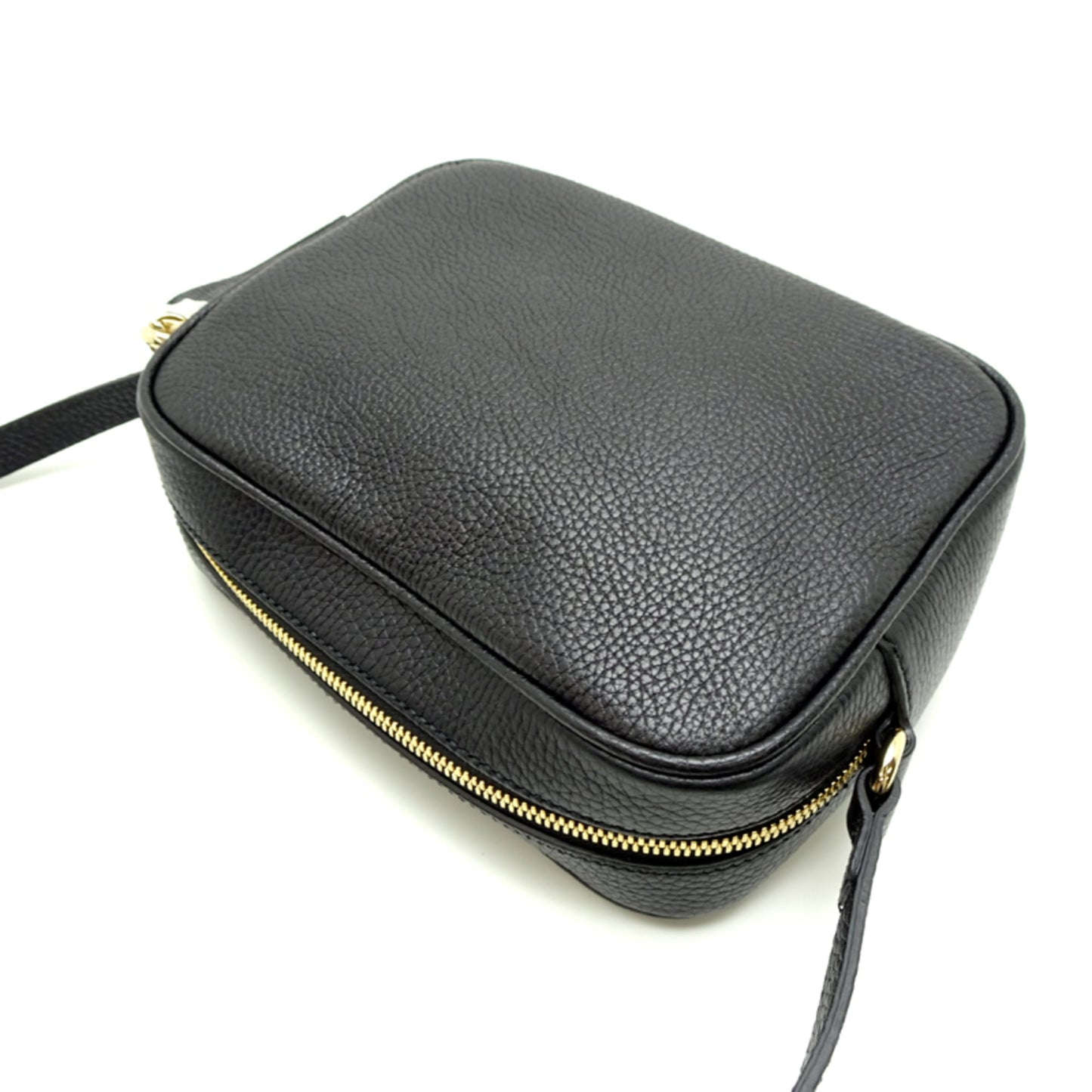 Gucci Soho Small Disco Women's Shoulder Bag 308364 in Black Leather