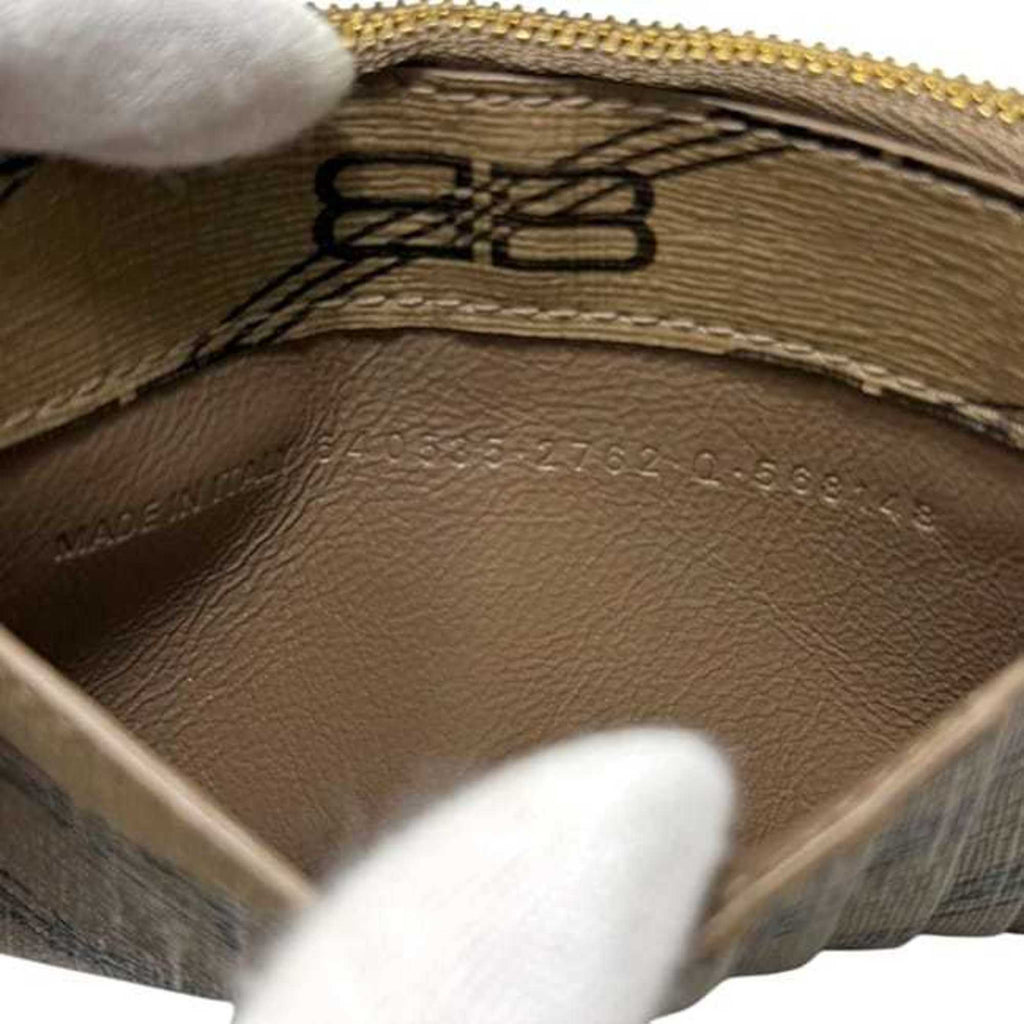 Balenciaga Coin Case ec-24879 Beige BB Monogram 640535 Purse Card Holder PVC Leather 2762 0 568148 BALENCIAGA Wallet Men's Women's