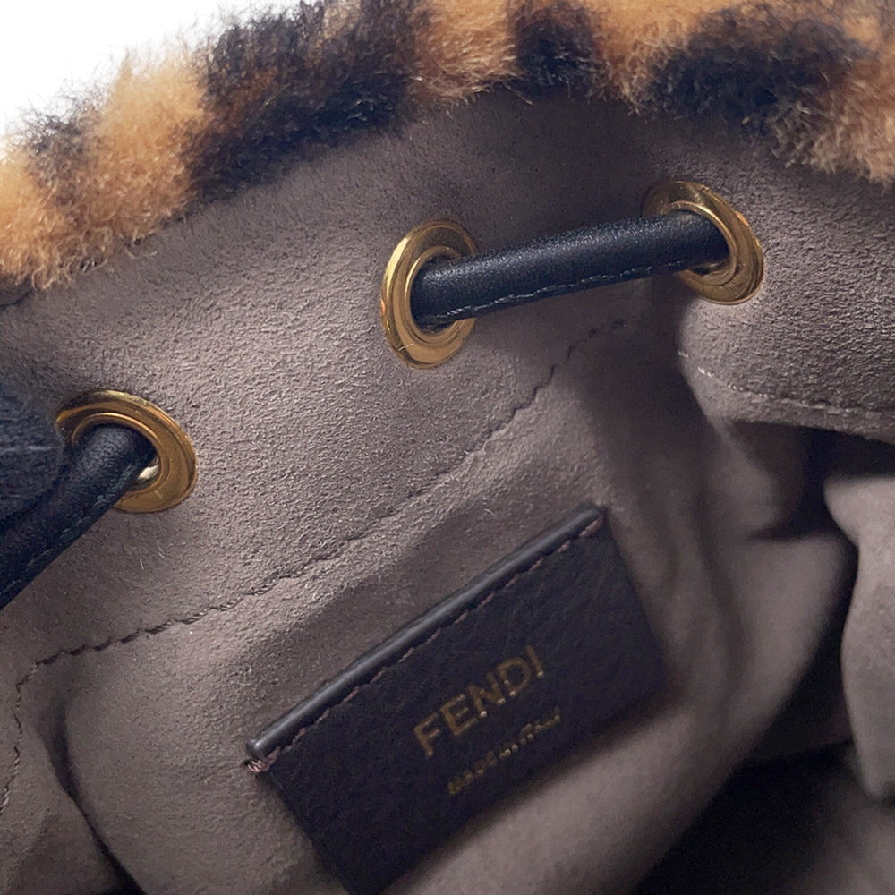 Fendi Shoulder Bag Montresor Mini Mouton 8BS010 FENDI Handbag 2-way — Like New
