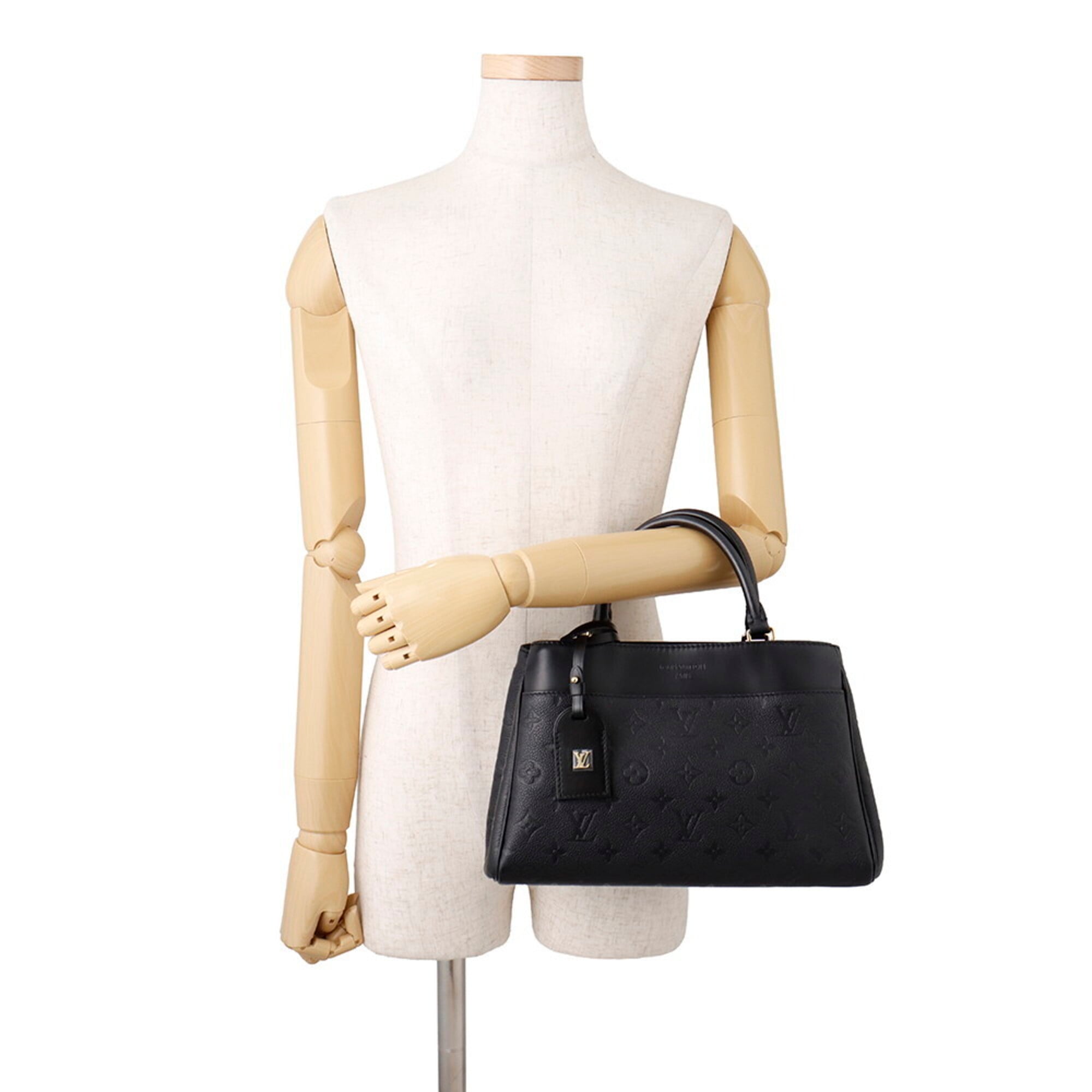 Louis Vuitton Monogram Empreinte Avenue PM Handbag M25577, 2-way Shoulder Bag, Black, for Women, LOUIS VUITTON — Like New