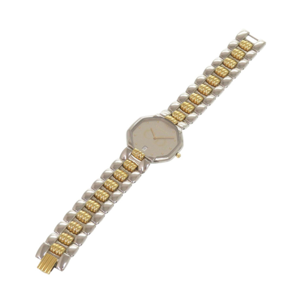 Christian Dior Octagon 45.204 Stainless Steel Silver and Gold Quartz Watch with Guarantee 0029 — Good