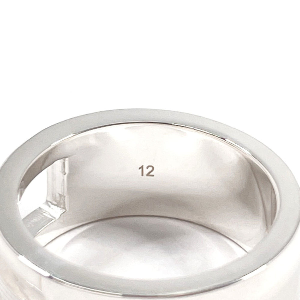 GUCCI Branded Cutout G Ring, Sterling Silver 925, Size 11, Silver, Women's — Like New