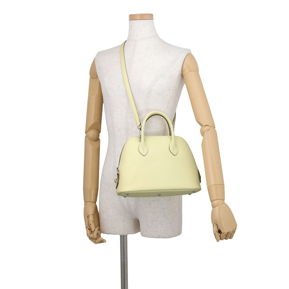 Hermes Bolide 1923 25 Verso Jaune Milton Cle Epsom W stamp 2-way shoulder bag handbag HERMES — Like New