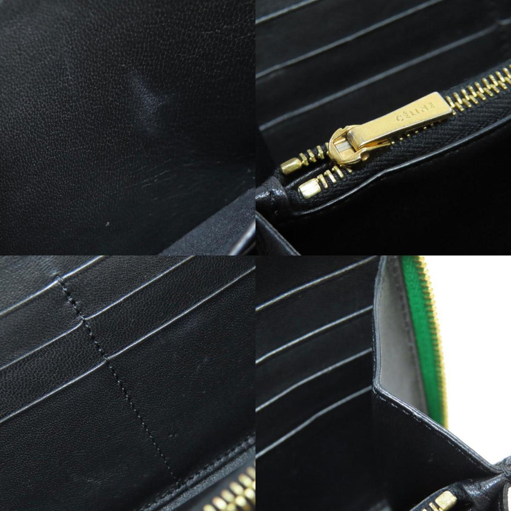 CELINE Long Wallet Leather Women's