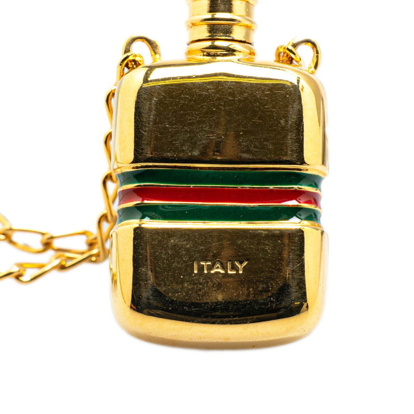 Gucci Perfume Bottle Sherry Line Long Necklace in Gold and Multicolor Plated for Women
