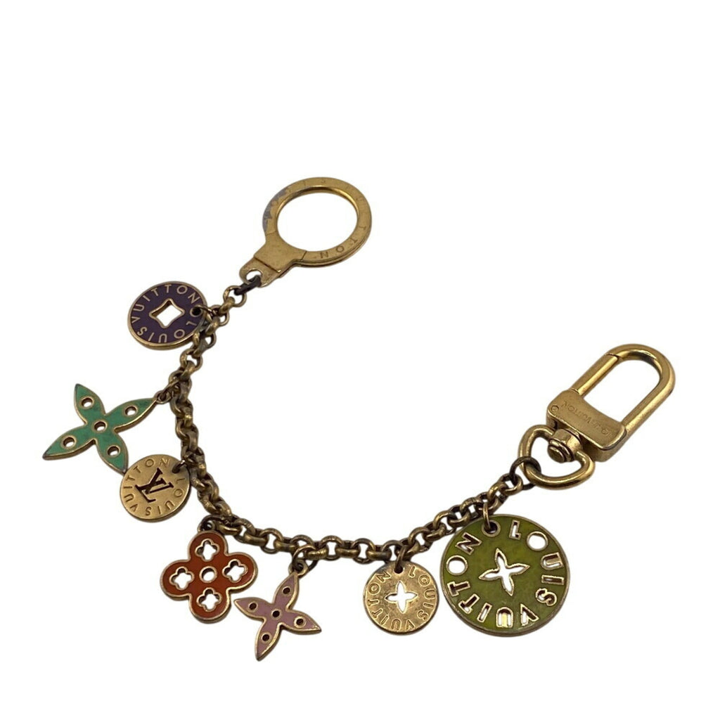 LOUIS VUITTON M66005 Porte Cressiennes Key Ring Bag Charm, Gold, Women's