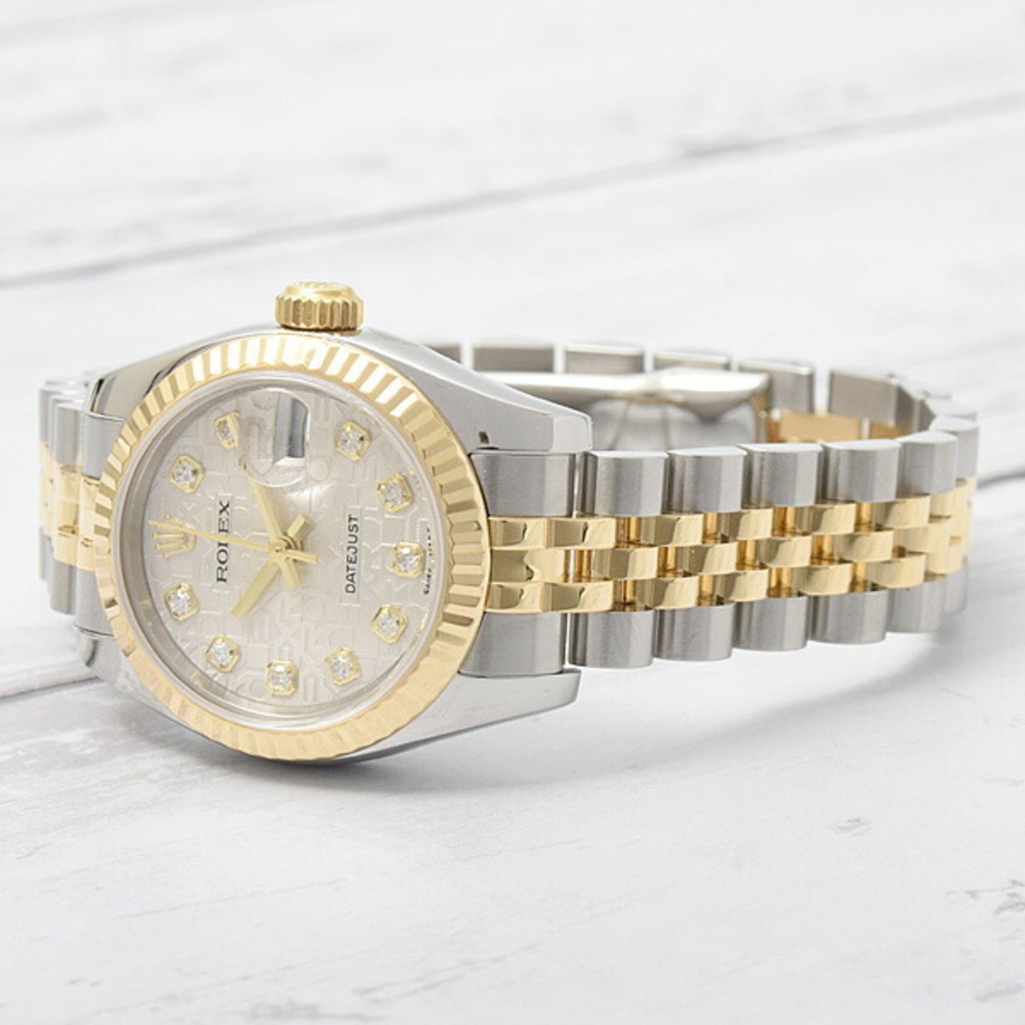 Rolex Watch Ladies Datejust Automatic Computer Silver Dial ROLEX SS×750YG 179173G