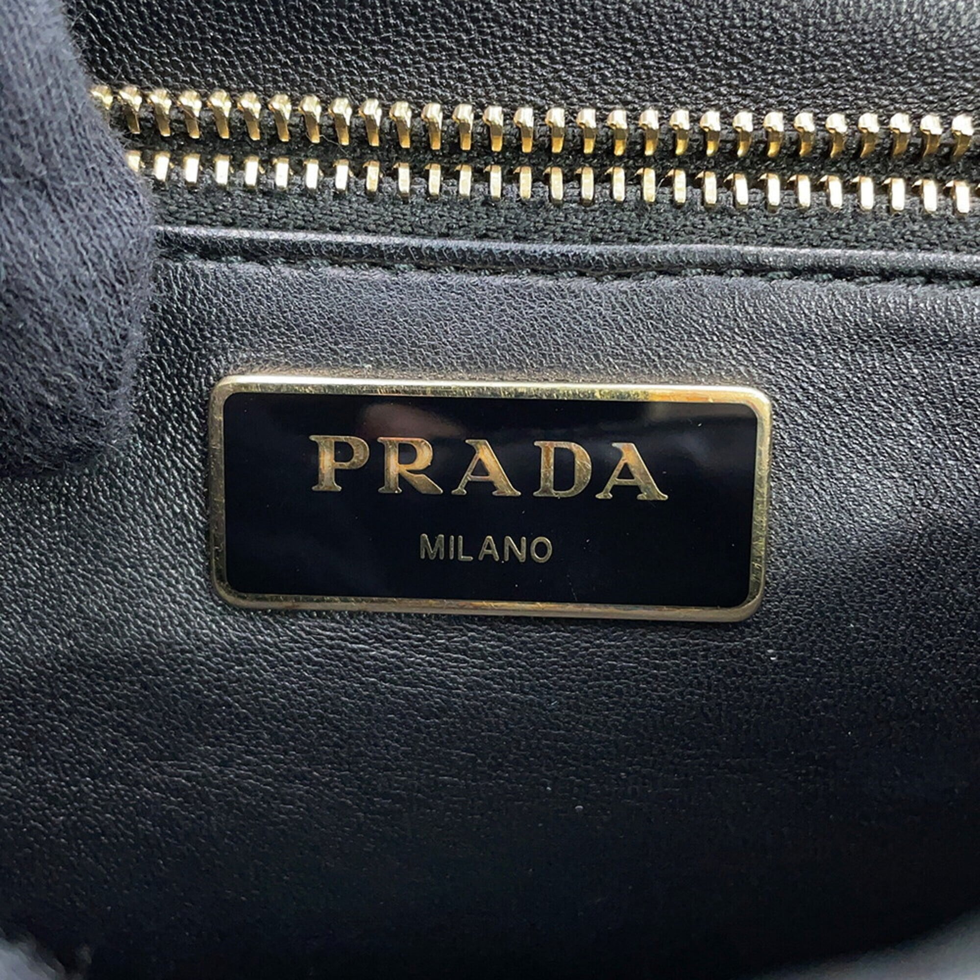 Prada Handbag System Patchwork Leather 1BD291 PRADA Black — Like New