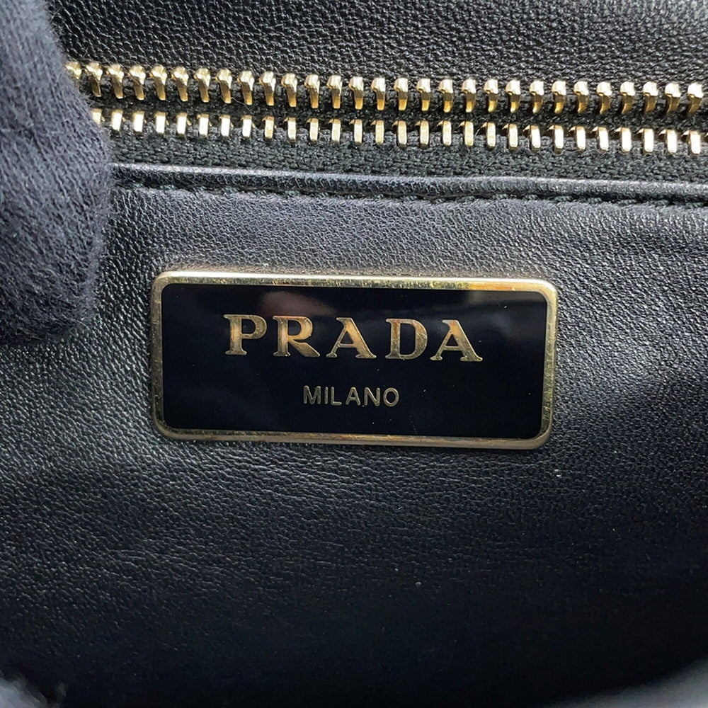 Prada Handbag System Patchwork Leather 1BD291 PRADA Black — Like New