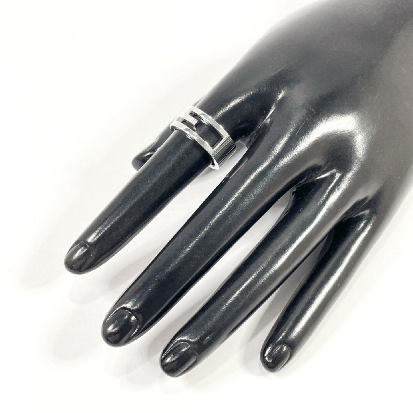 Gucci Branded Cutout G Ring/Ring Silver 925 GUCCI Women's