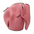 LOEWE Wallet/Coin Case with Elephant Charm, Calfskin, Pink, 181468