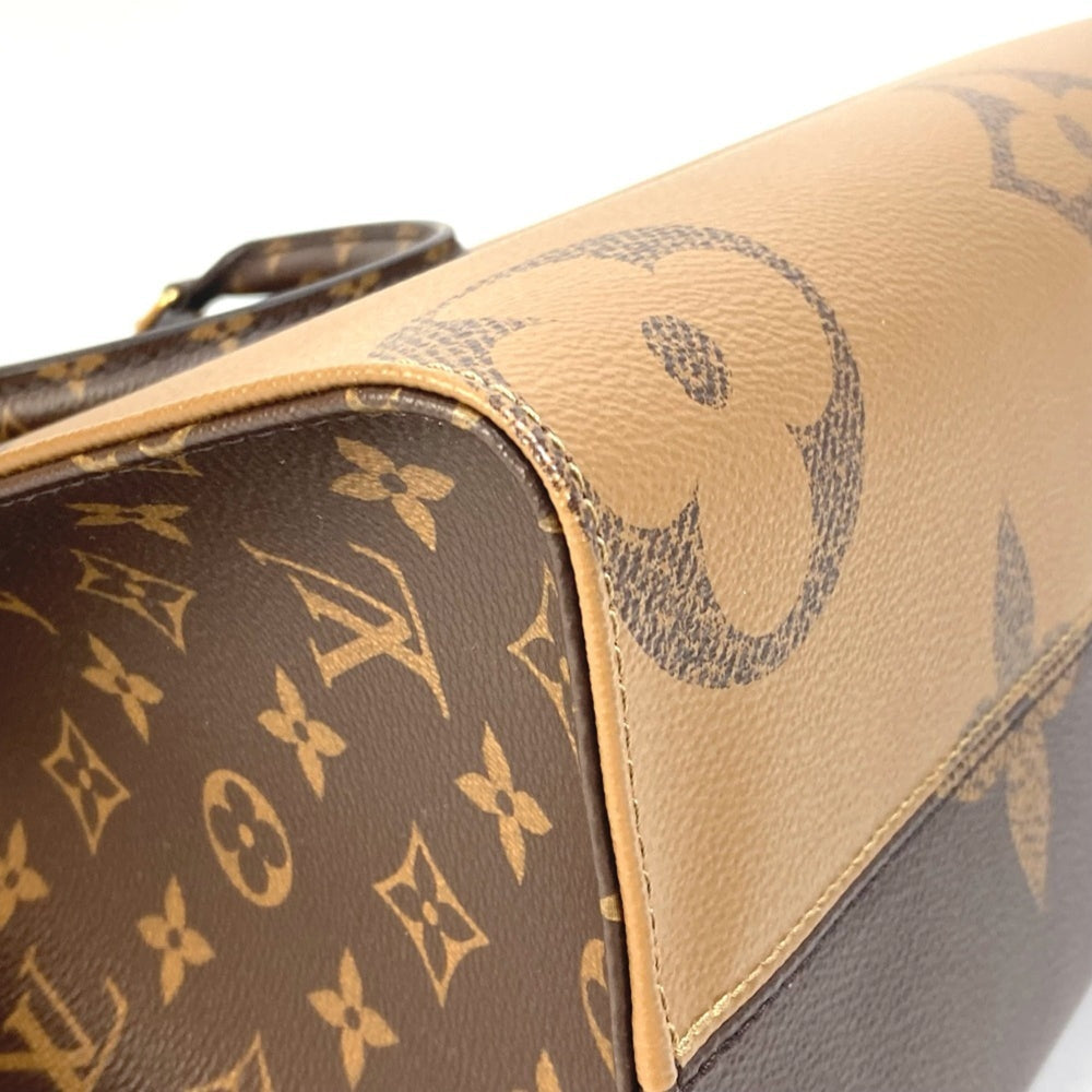LOUIS VUITTON Monogram Giant On the Go MM 2-Way Shoulder Bag/Tote Bag (M45321) in Canvas, Brown, Like New — Like New