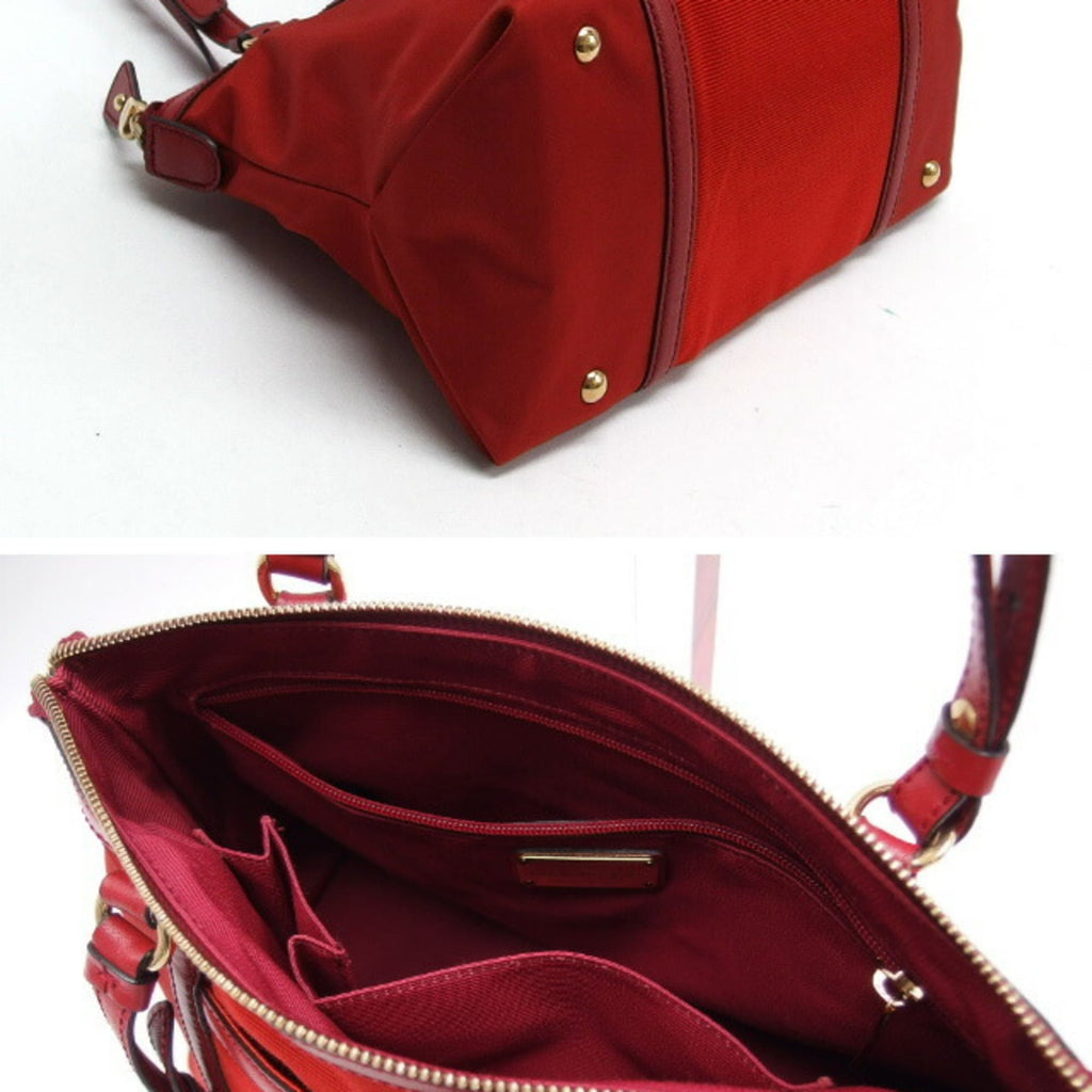 Salvatore Ferragamo Vara Ribbon Nylon Tote Bag Red