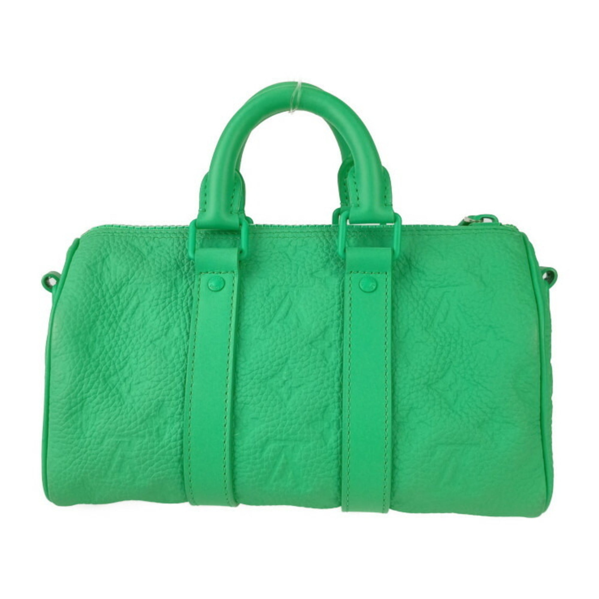 LOUIS VUITTON Louis Vuitton Handbag Keepall Bandouliere 25 M20929 MINTY GREEN Green Taurillon Monogram Leather Women's Mini Boston Shoulder Bag — Like New