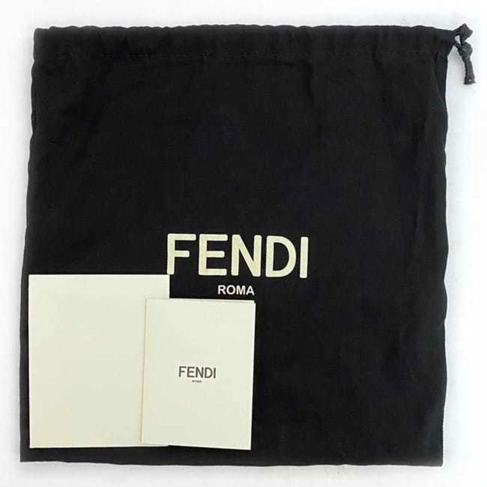 Fendi 2-way bag Sunshine f-21250 Black Tortoiseshell 8BS051 Leather FENDI FF Embossed Women's Compact — Like New