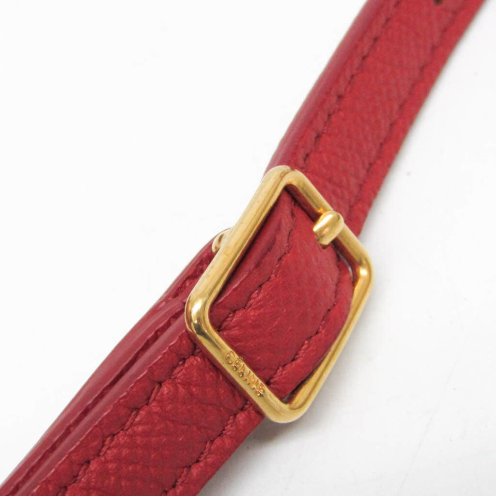 Celine Belt Bag Nano Women's Leather Handbag,Shoulder Bag Red Brown
