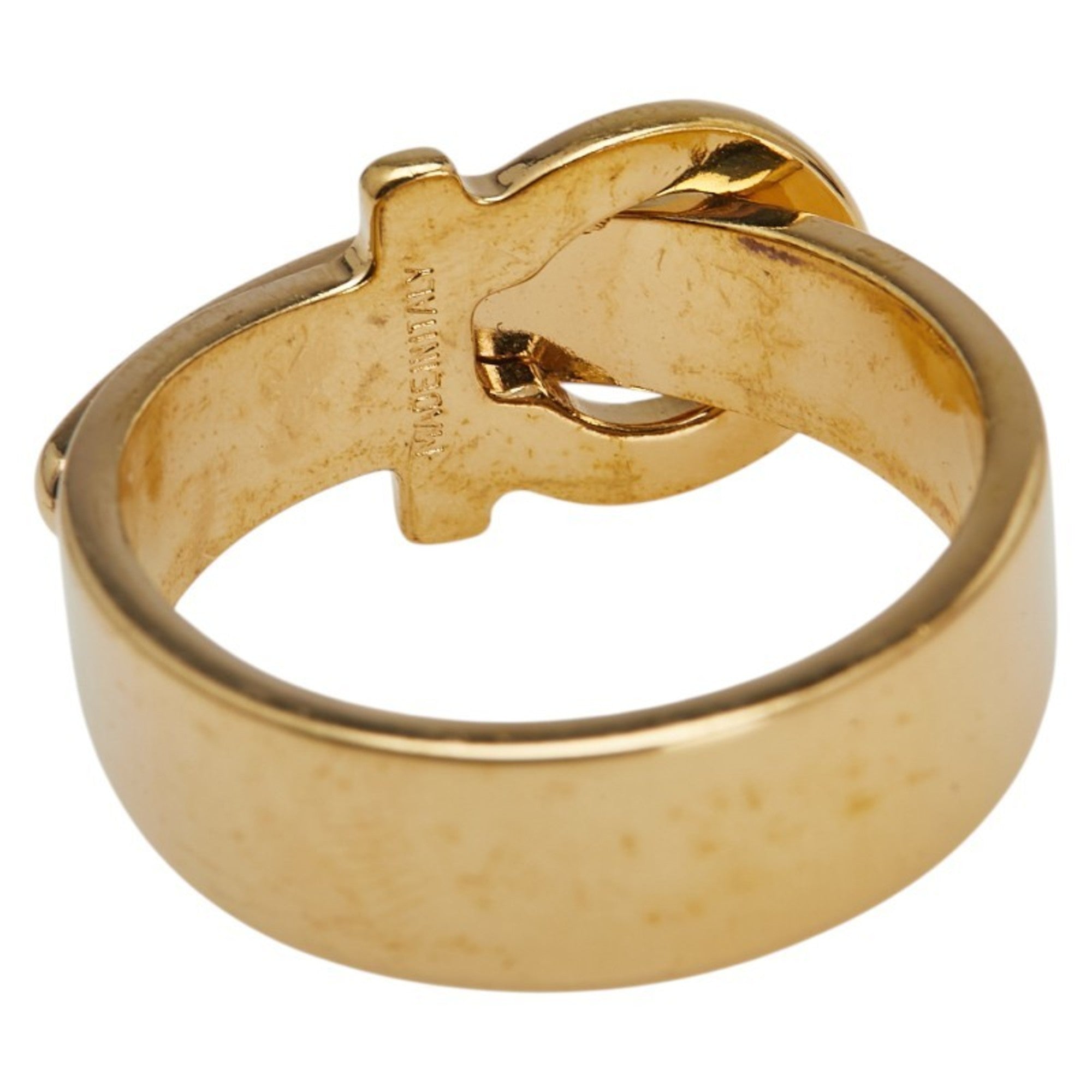 Salvatore Ferragamo Gancini Scarf Ring, Gold Plated, Women's