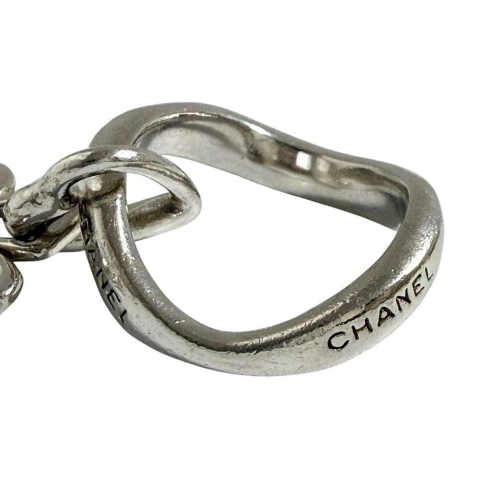 Chanel Women's Silver 925 Ring, Size 12, Clover