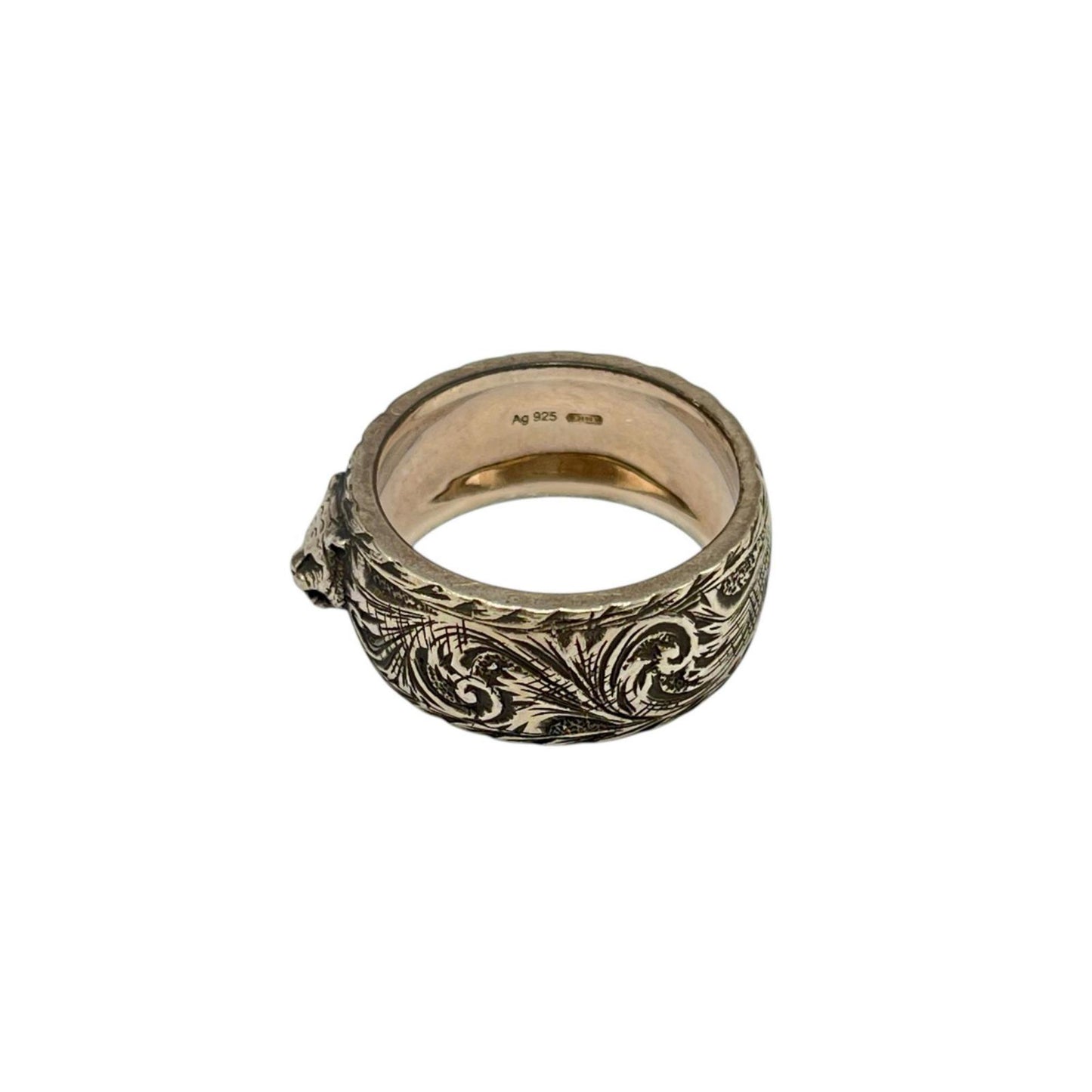 Gucci Cat Head Ring in Silver 925 for Men