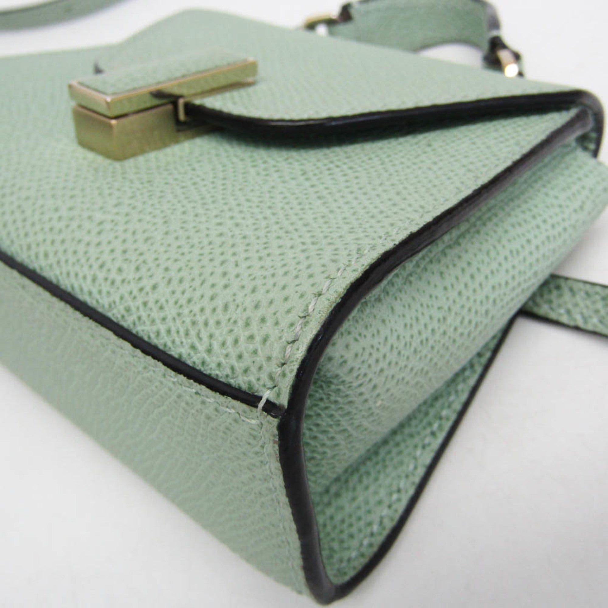 Valextra ISIDE BELT SGES0061028LOCPL99 Women's Leather Fanny Pack,Shoulder Bag Green — Like New
