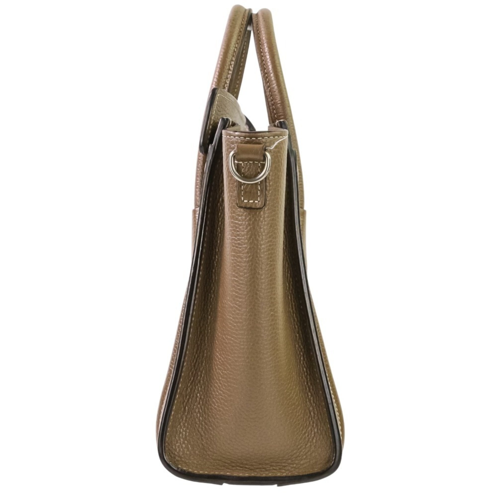 Excellent condition Celine Luggage Nano Shopper 2-way bag in brown. Women's. Luxs Pre-owned Brand — Like New