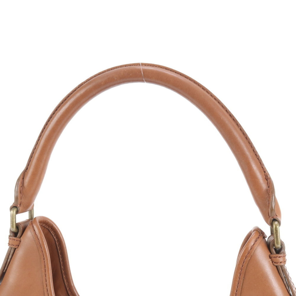 Burberry Nova Check Leather Shoulder Bag/Tote Bag/Handbag Brown Women's