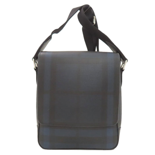Burberry Check Pattern Shoulder Bag PVC Women's BURBERRY