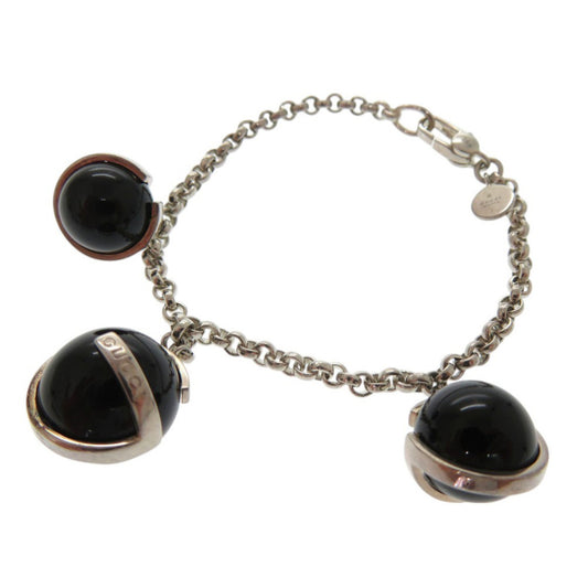 Gucci Onyx Bead Bracelet in Silver 925 with Black 0550 GUCCI