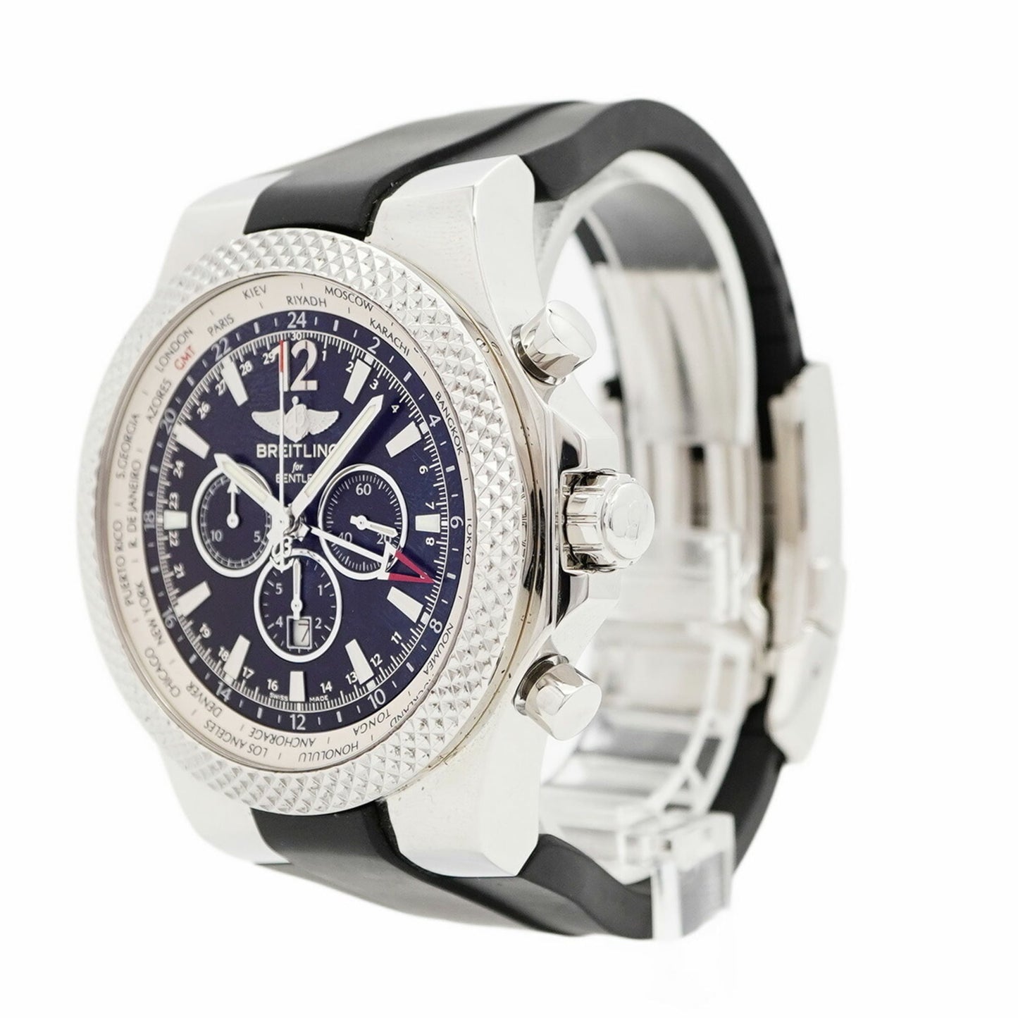 Breitling Bentley GMT A47362 Men's Black Dial Watch