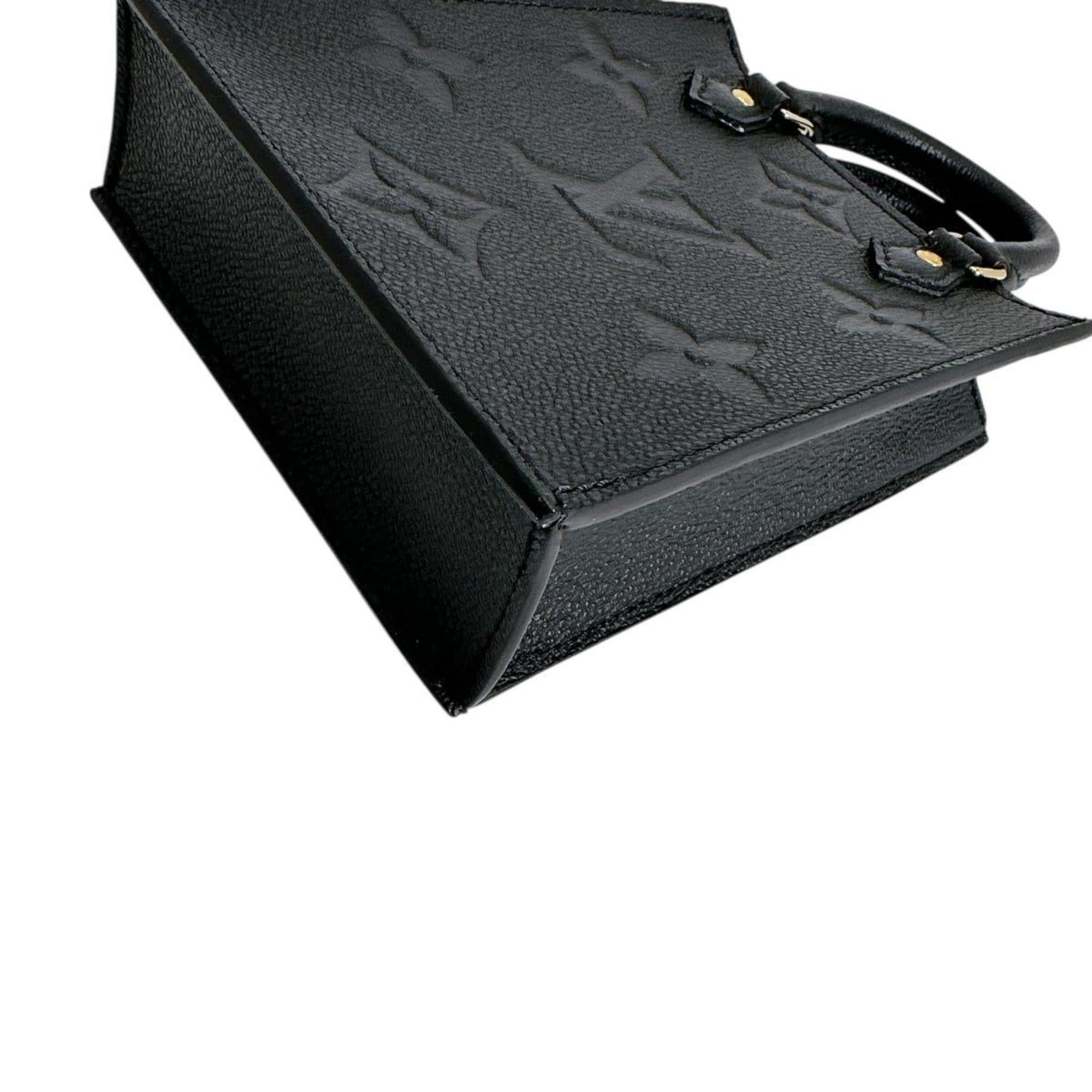 Louis Vuitton Petite Sac Plat Monogram Empreinte Shoulder Bag M81417 Black — New - Store Return
