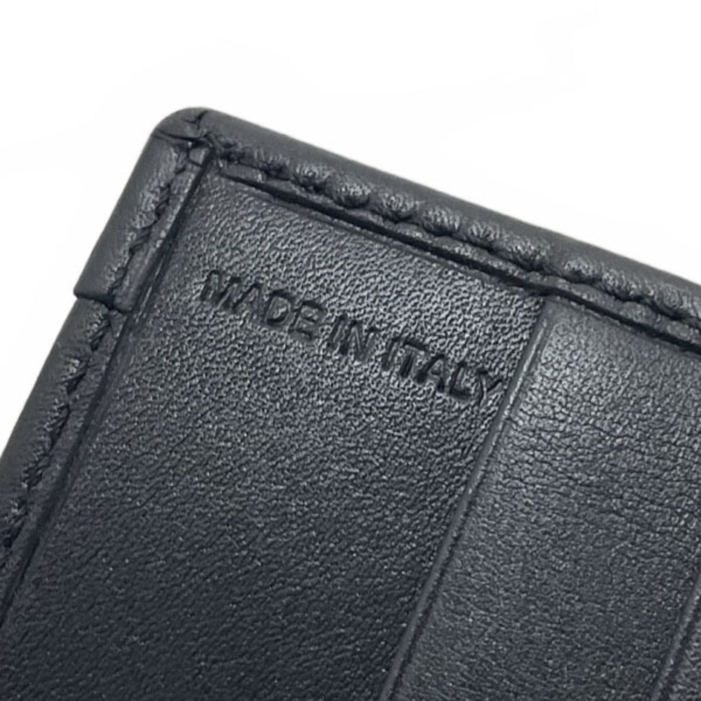 Burberry Check Bifold Wallet in PVC and Leather, Dark Gray Black. Men's NMMN-15825.