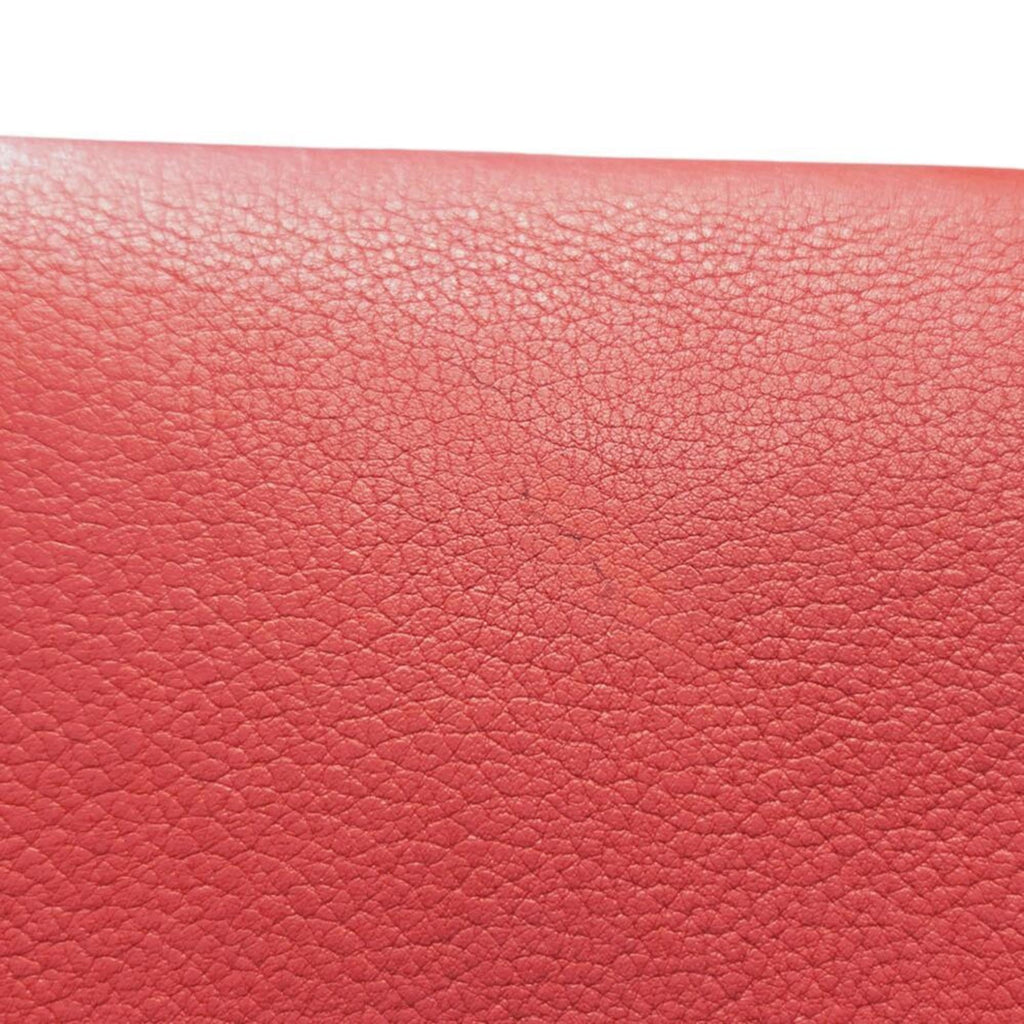 HERMES Passant Long Evercolor Rouge Tomato Wallet in Leather, Red, 2016, for Men and Women
