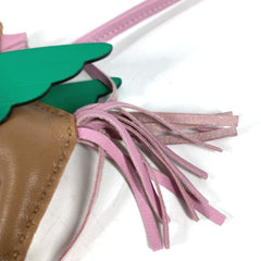 HERMES Hermes Horse Keychain Cheval Rodeo Pegasus PM Accessory Bag Charm Agneau Milo Men's Women's Pink Like New — Like New