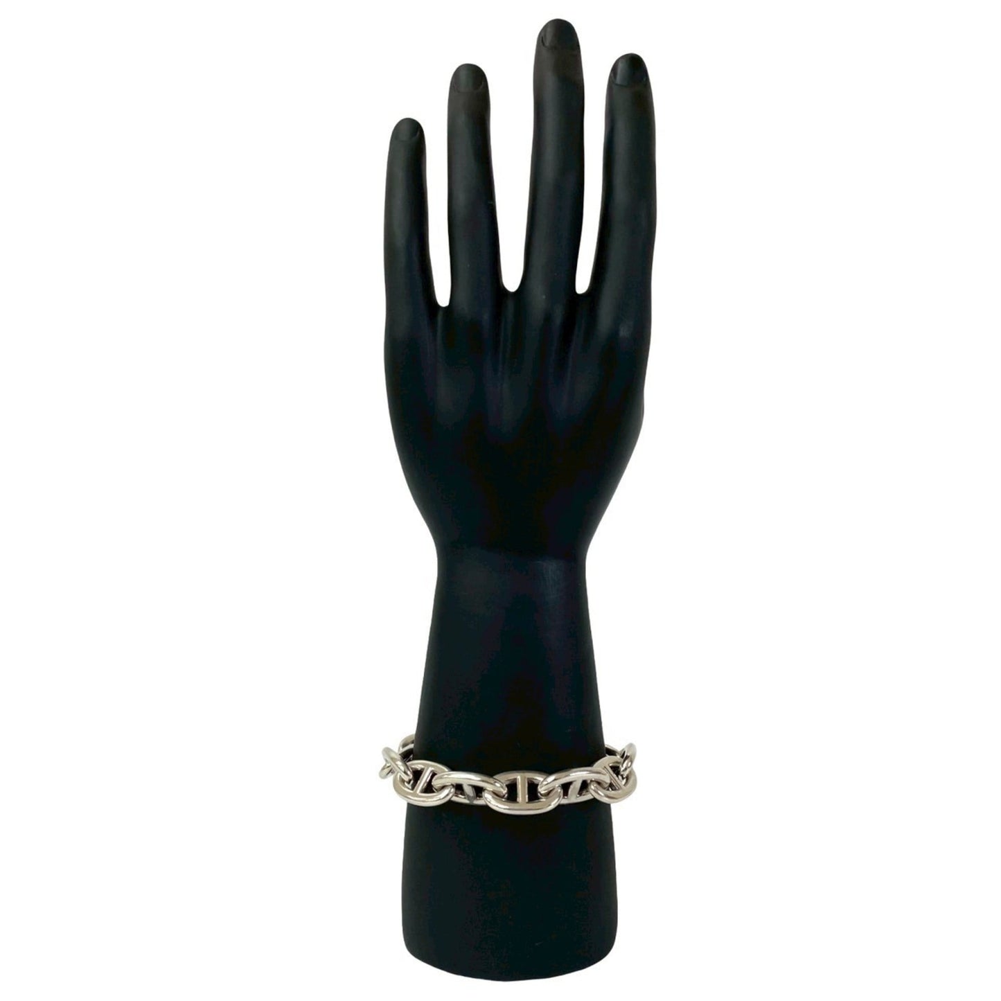 HERMES Chaine d'Ancre TGM 12-link Silver 925 Chain Bracelet Bangle 21793