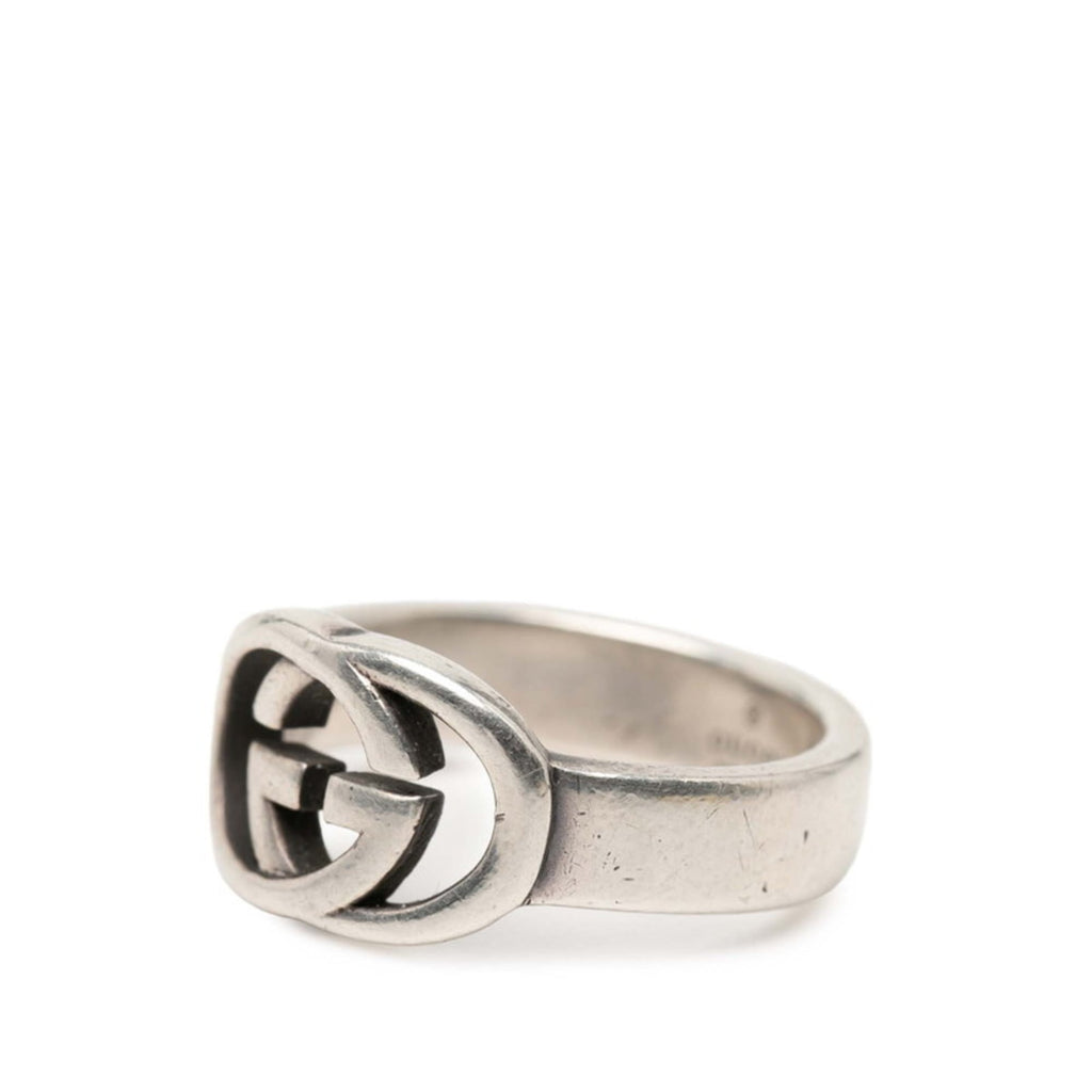 Gucci Interlocking G Ring #15 SV925 Silver Women's GUCCI