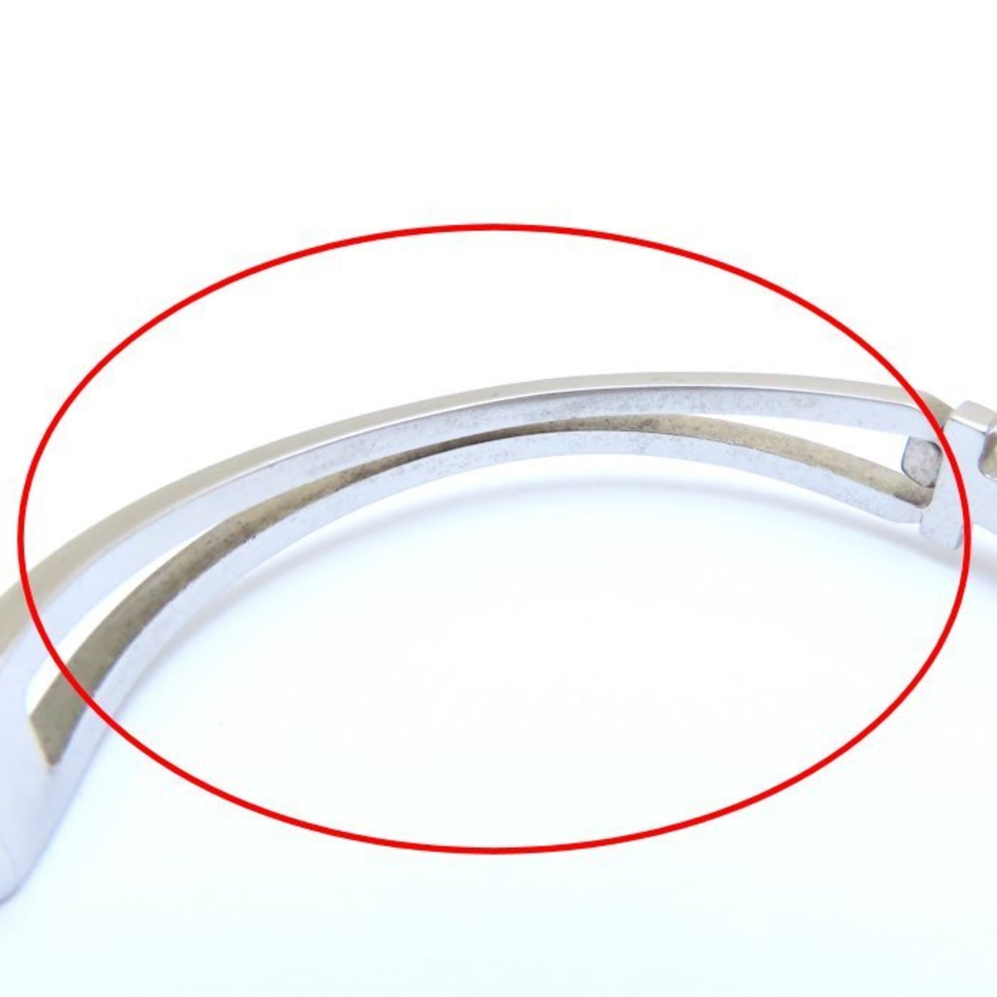 Salvatore Ferragamo Bangle, Silver Plated, Women's, 294284