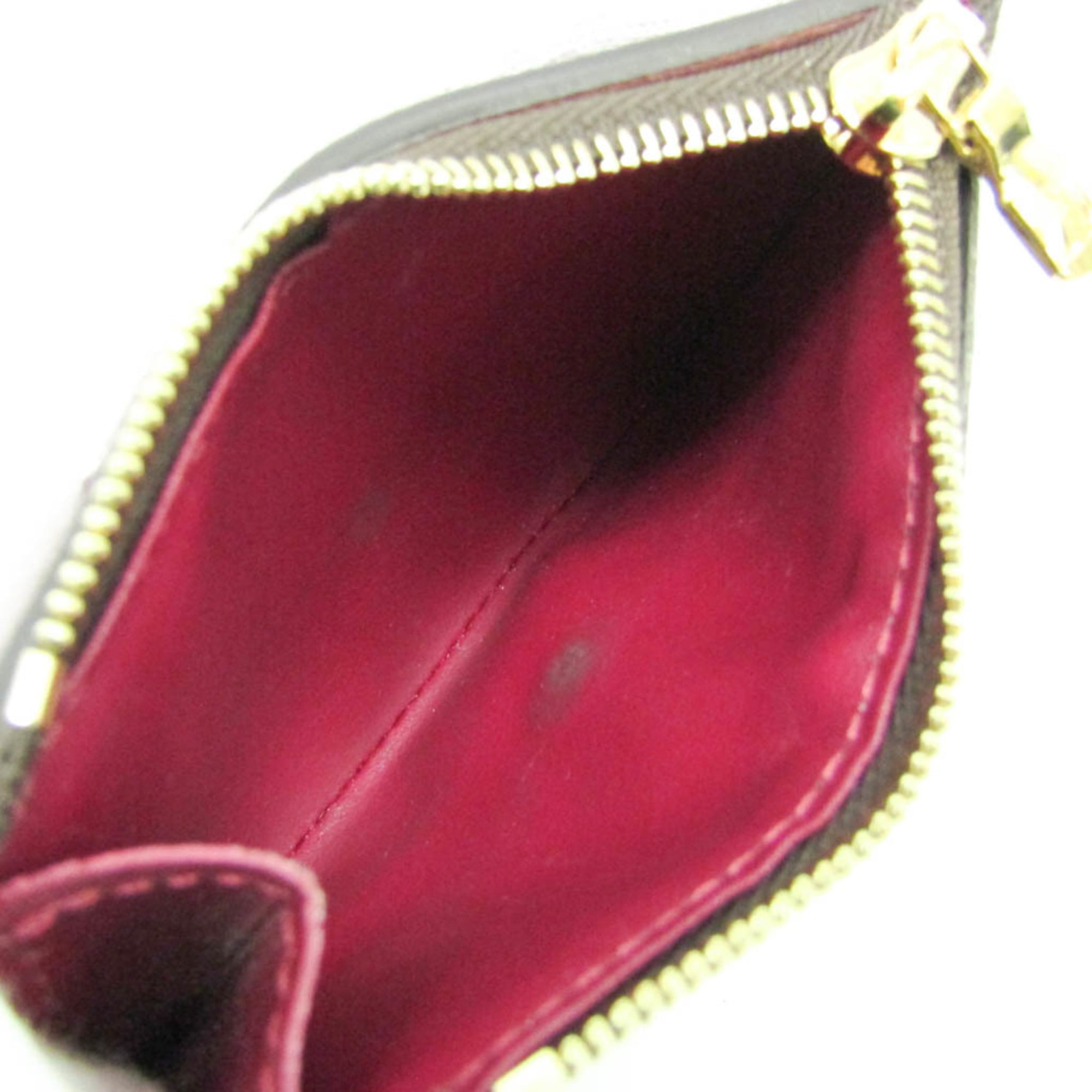 Louis Vuitton Monogram Zoe Wallet M62932 Women's Monogram,Leather Wallet (tri-fold) Brown,Fuchsia