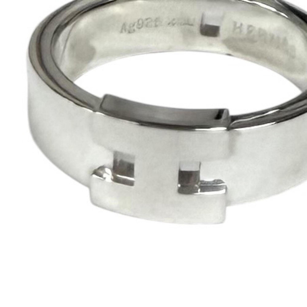 HERMES Vintage AG925 Hercules Ring, Silver, Size 51, Weight 5.17g, Women's — Like New