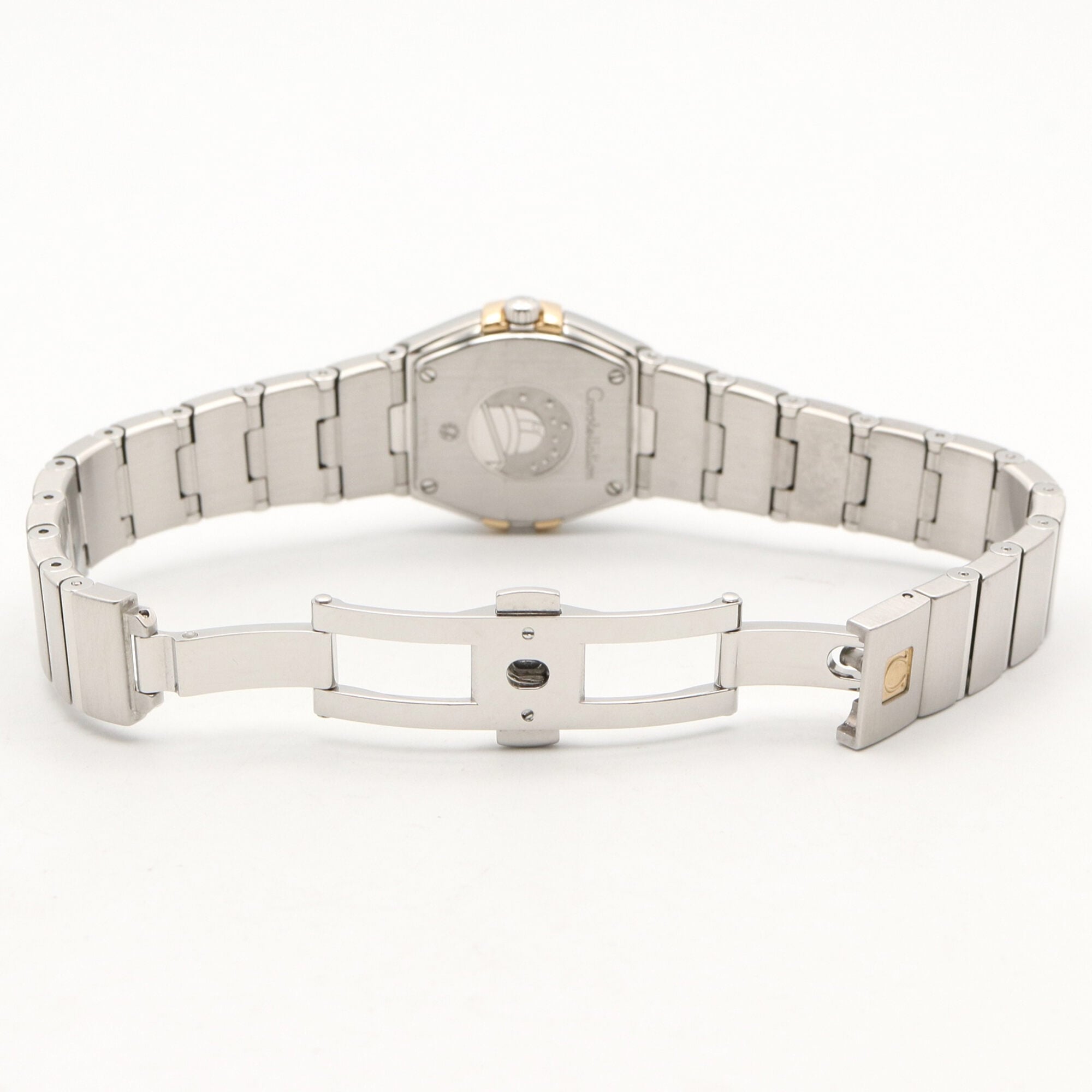 Omega Constellation 12-Diamond Watch, 18K Yellow Gold Stainless Steel, Diamond, Ladies', White/White Mother-of-Pearl, 123.20.24.60.55.006 — Very Good