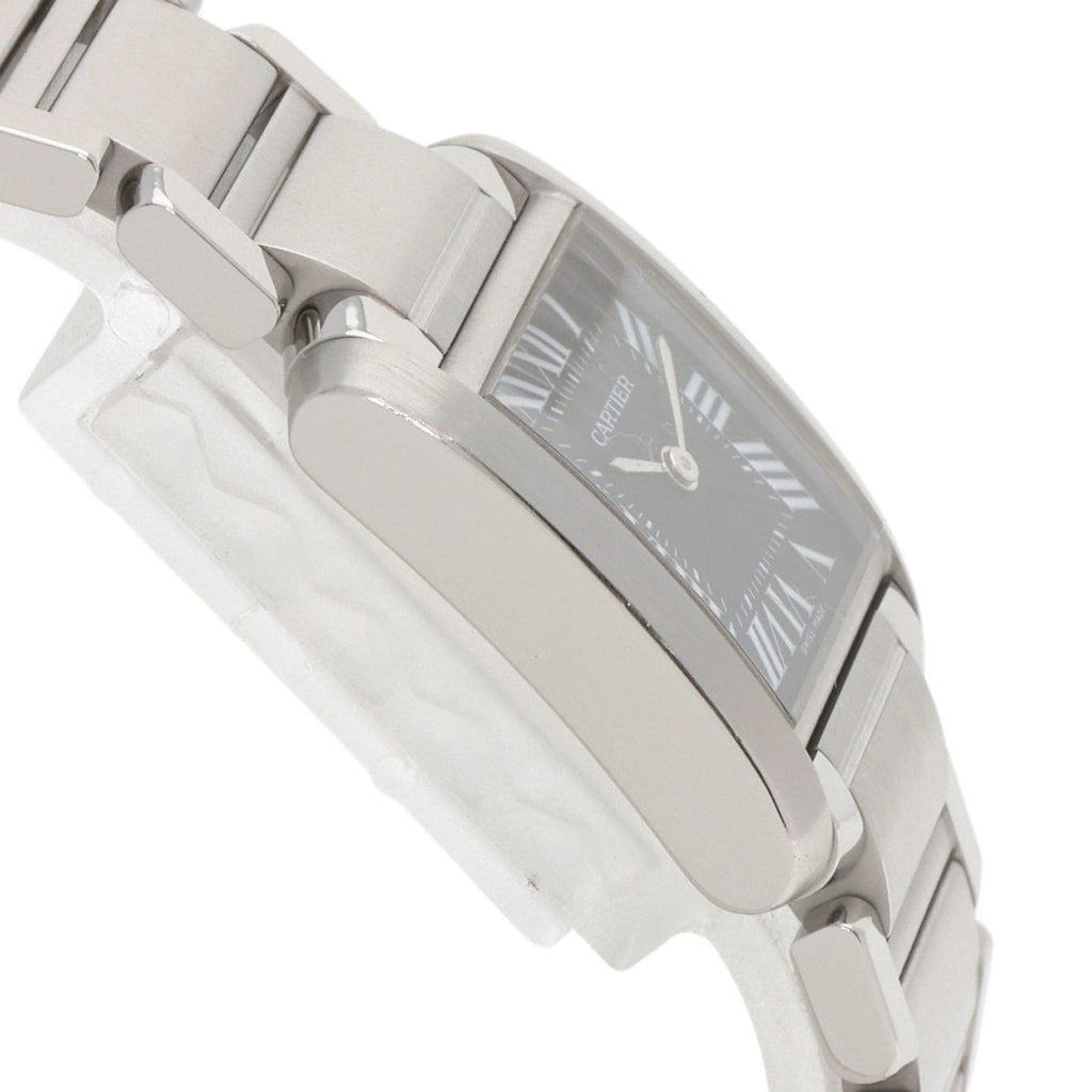 Cartier W51026Q3 Tank Française Small Watch, Asia Limited Edition, Stainless Steel, Women's