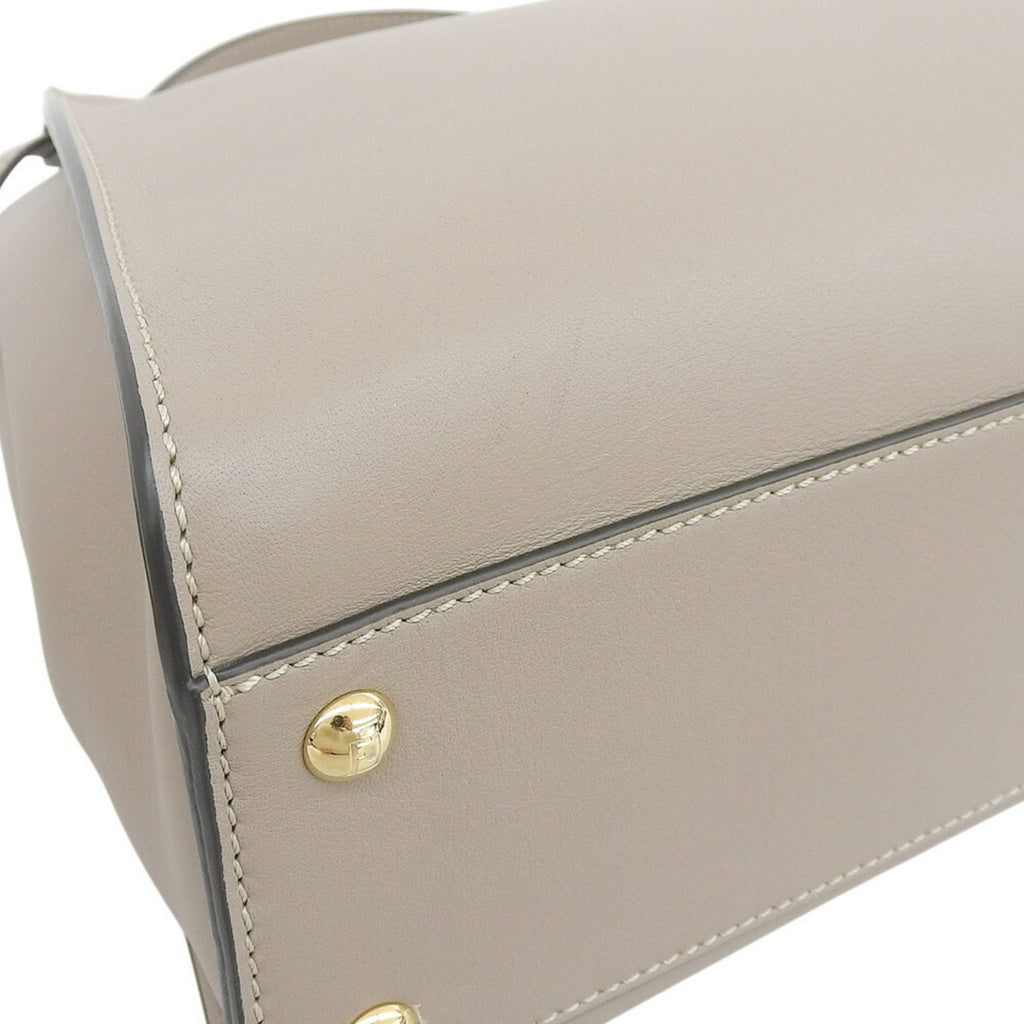 Fendi Peekaboo Medium 8BN290 3ZL F0E65 Bag, Beige Leather