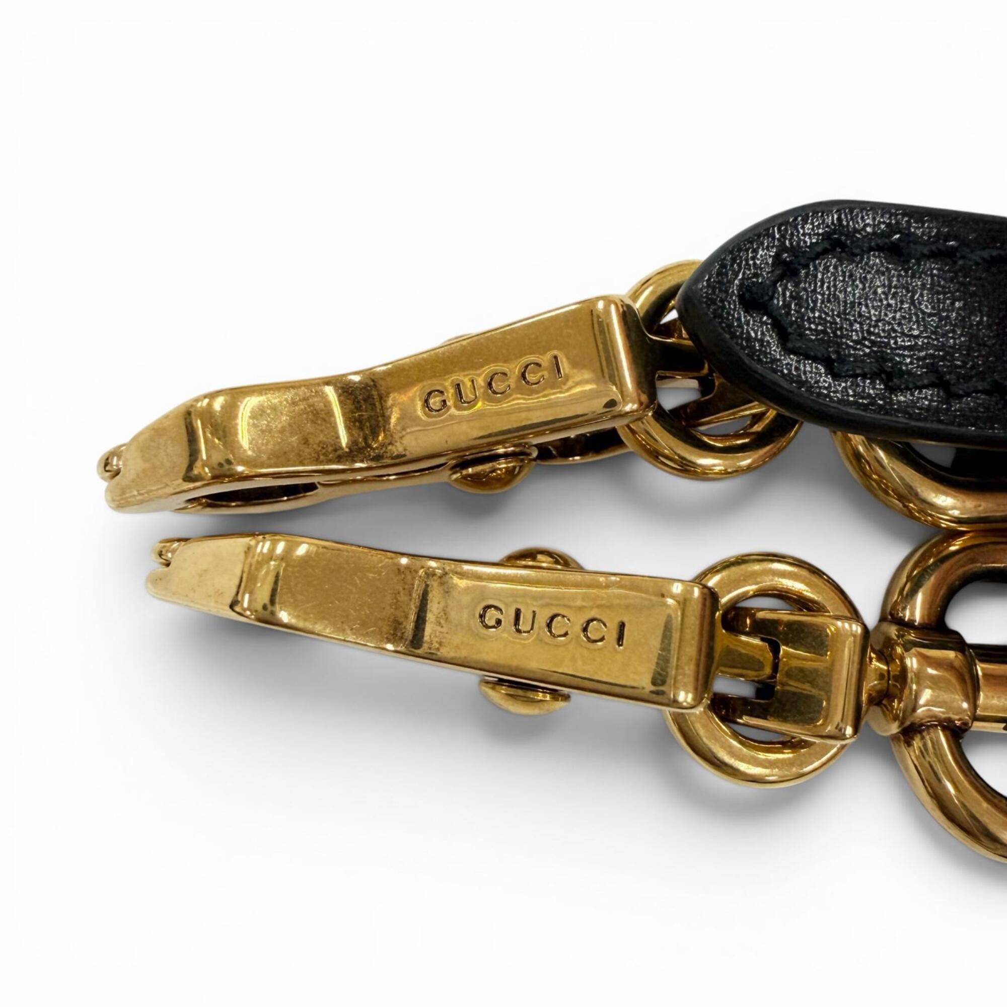GUCCI 686864 Gucci Bamboo 1947 Mini Bag Leather 2-Way Handbag Shoulder Black Made in Italy Women's — Like New