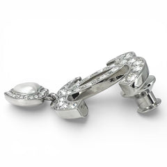 CHANEL B23 Coco Mark Heart Rhinestone Pin Badge Brooch, Silver, Made in Italy, Women's — Like New