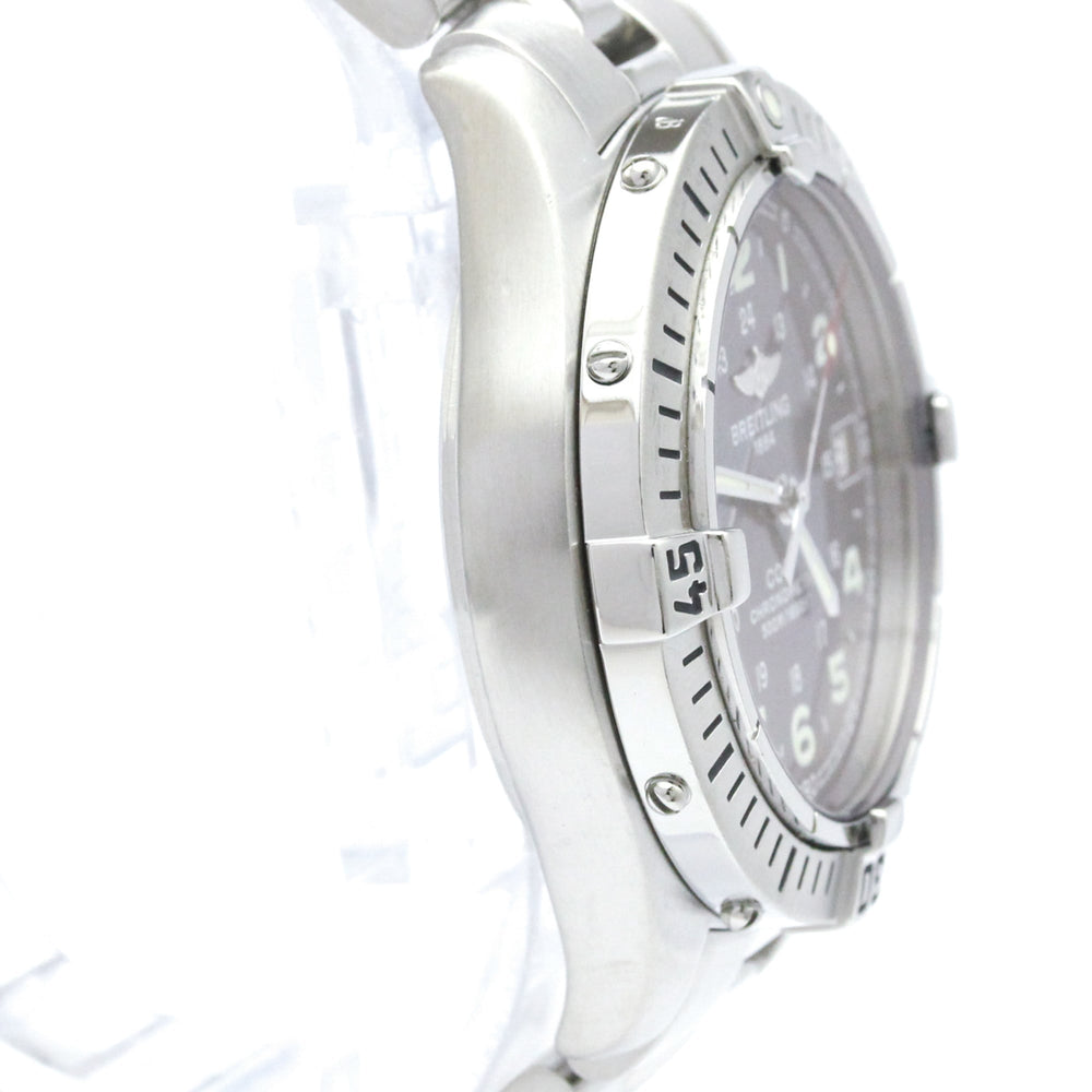 BREITLING Colt Stainless Steel Quartz Mens Watch A74350 Polished — Very Good