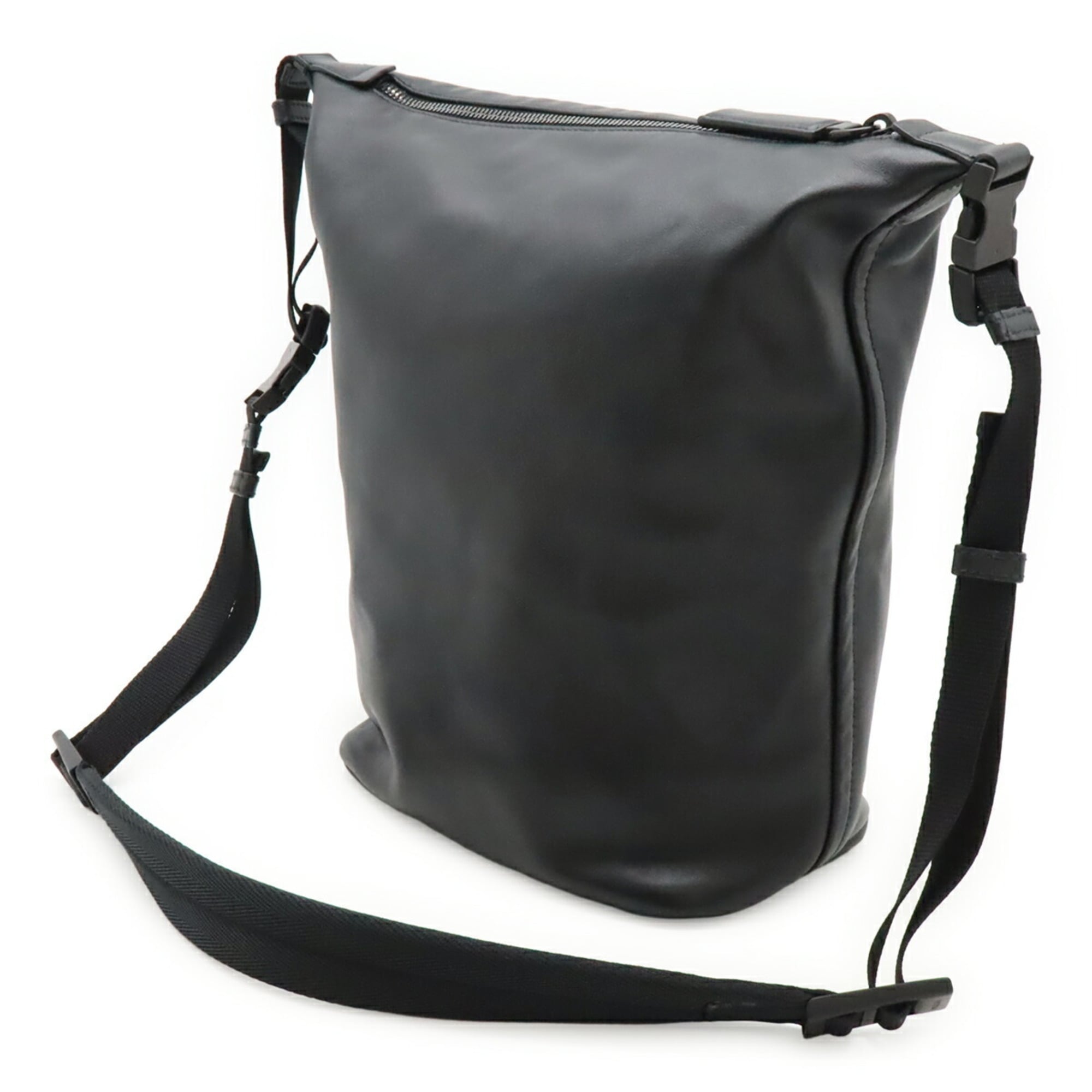 PRADA Prada Shoulder Bag/Crossbody Bag Leather NERO Black 2VY003