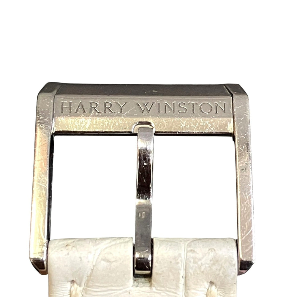 Harry Winston Midnight Diamond Stalactite Watch, Total Weight 64.7g, 18K Gold, Genuine Leather Strap, Automatic Movement, Mother-of-Pearl Dial, MIDAHM36WW001 — Very Good