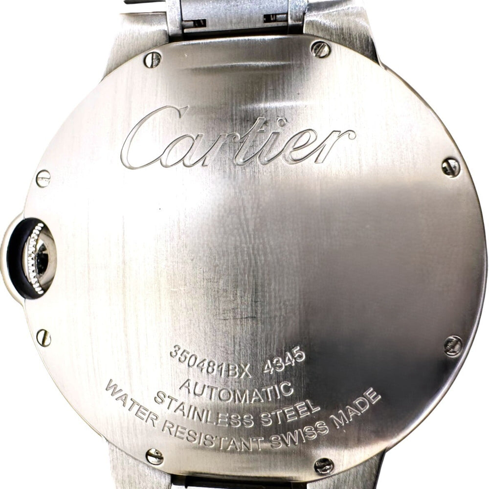Cartier Ballon Bleu de automatic watch, total weight 119.4g, stainless steel, blue dial, WSBB0061 — Very Good