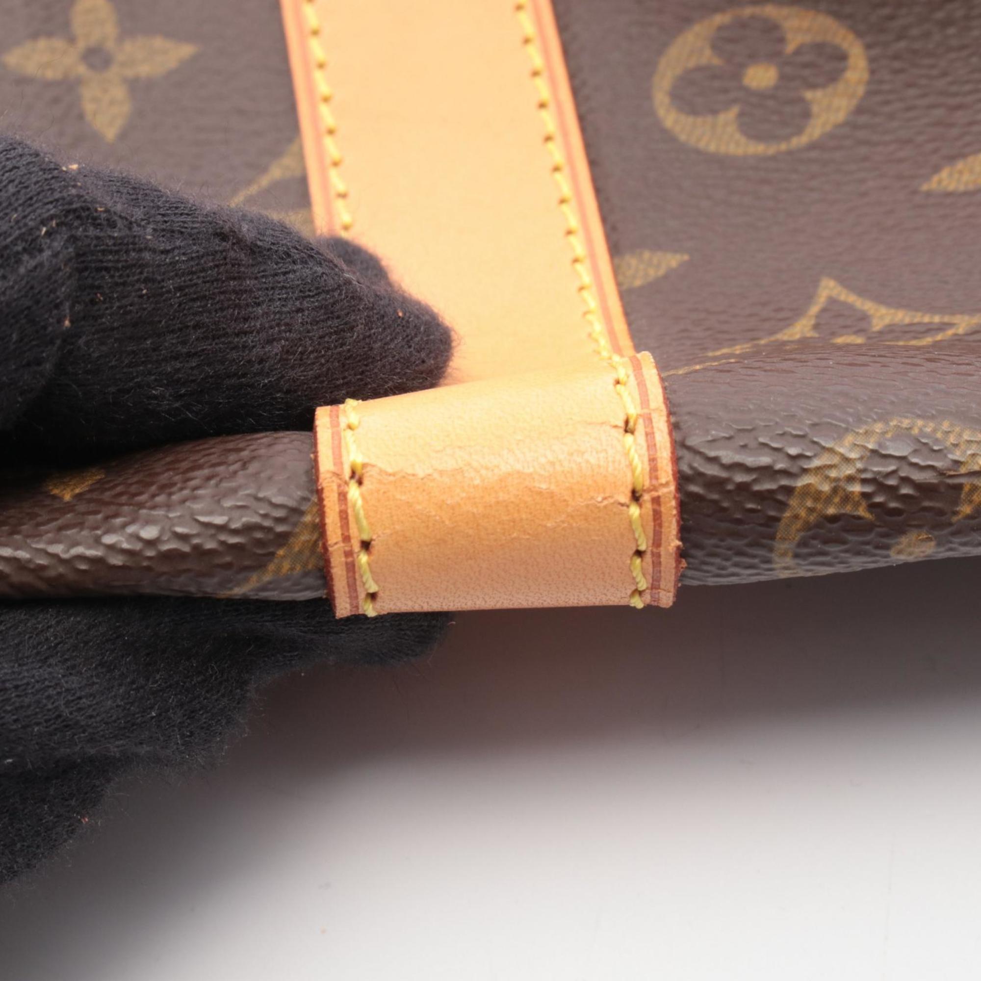 Louis Vuitton Keepall 55 Boston Bag, Handbag, Coated Canvas and Leather, Monogram, Men's Women's, Brown, M41424